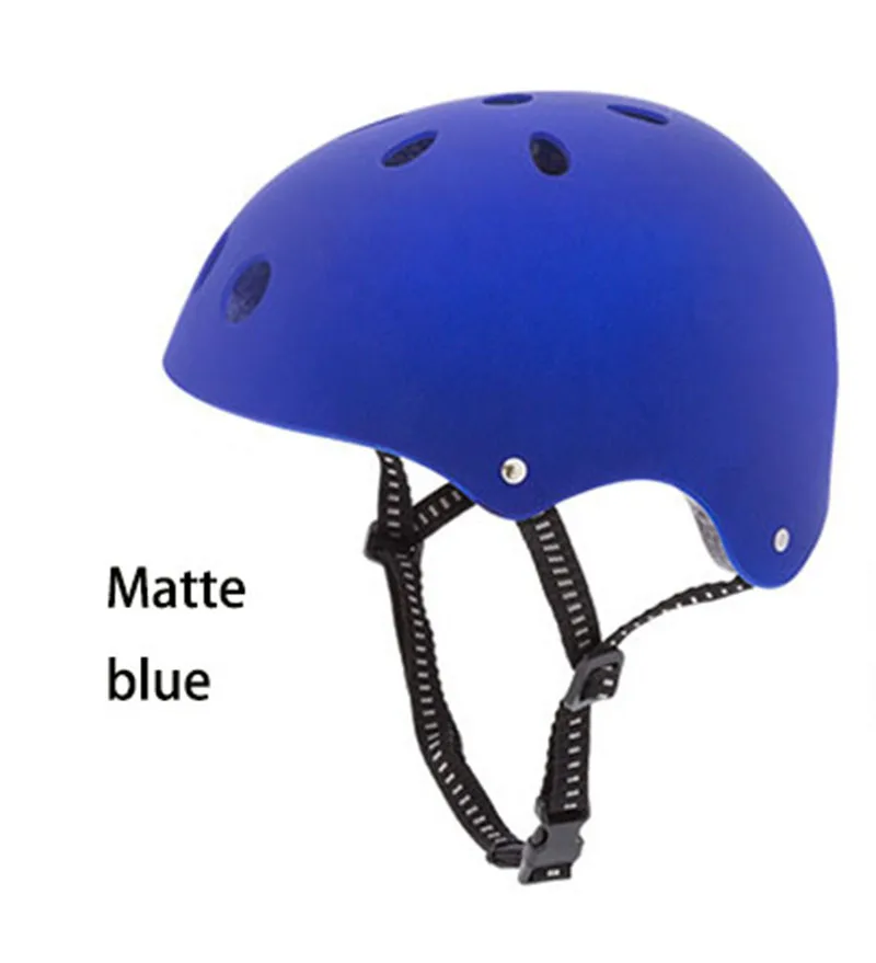 Matte blue Профессиональный шлем для Hip-Hop защитный ударопрочный дышащий шлем для скейтбординга на открытом воздухе скалолазание для езды, катания на лыжах - Цвет: Matte blue