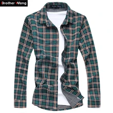Новая мужская Тонкая Клетчатая Рубашка с длинными рукавами, мужская деловая рубашка большого размера, Повседневная модная повседневная мужская одежда, 5XL 6XL 7XL
