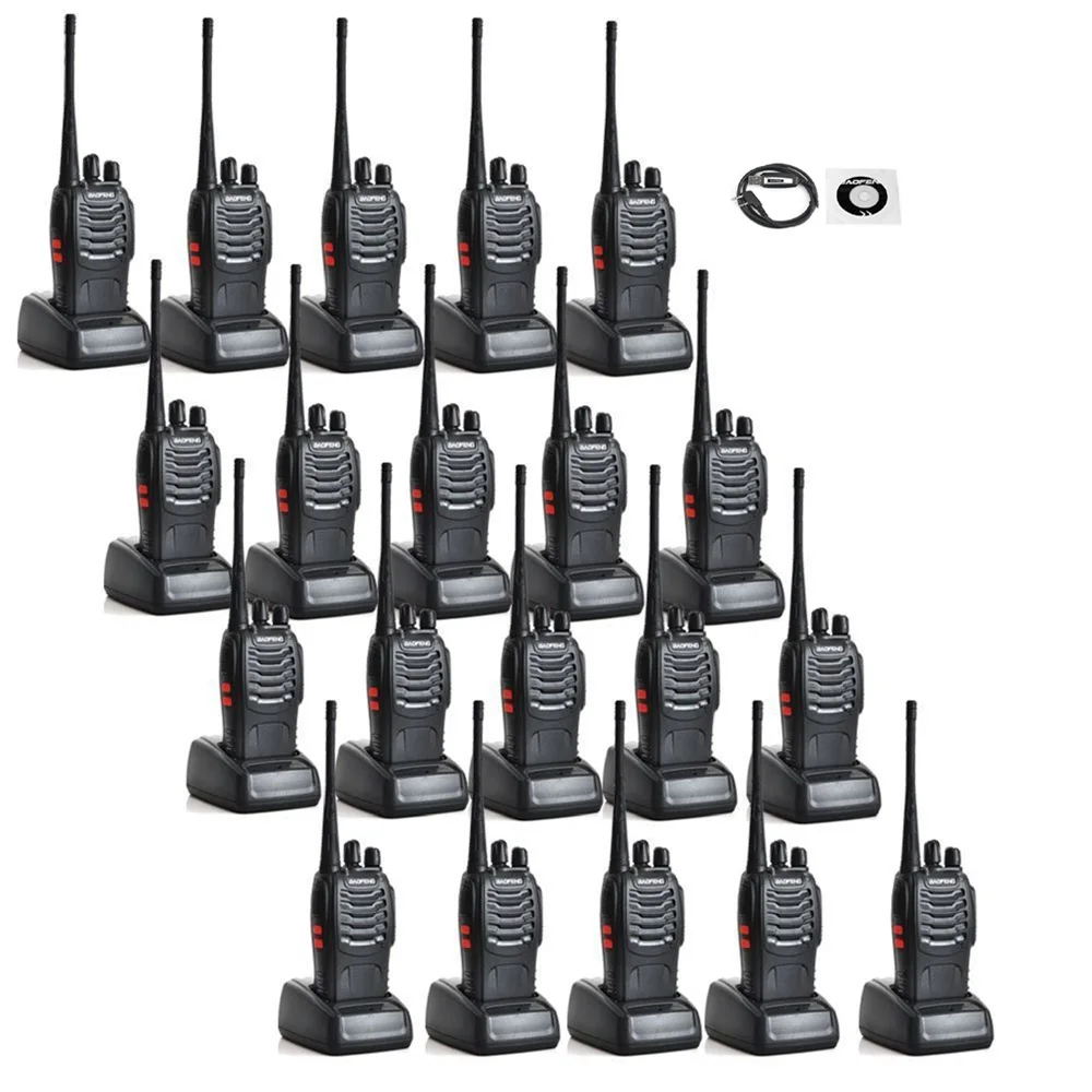 

20PCS/lot Baofeng BF-888S Ham radio with 1 pc programming cable