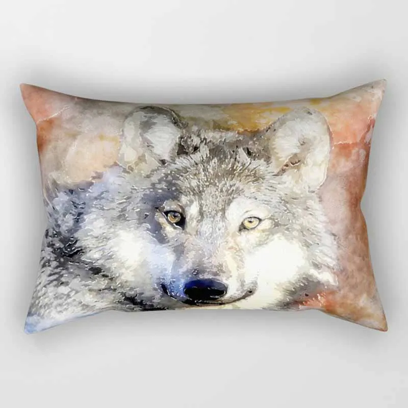 

Hot sale fox mouse many kinds animal pattern men women rectangle pillow case pillow cover