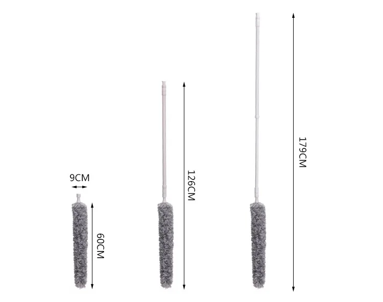 Высококачественная мягкая микрофибра телескопическая тряпка моющаяся длинная ручка изгиб Электростатическая натуральная пыль перо чистящие инструменты