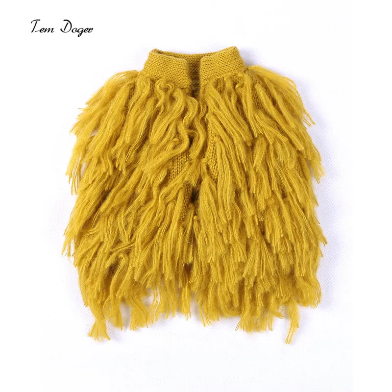 Tem Doger Baby Girl Clothes Autumn Winter Fashion Waistcoat Tassel Sleeveless Sweater Girls Manual Vest Boutique Kids Clothing (4)