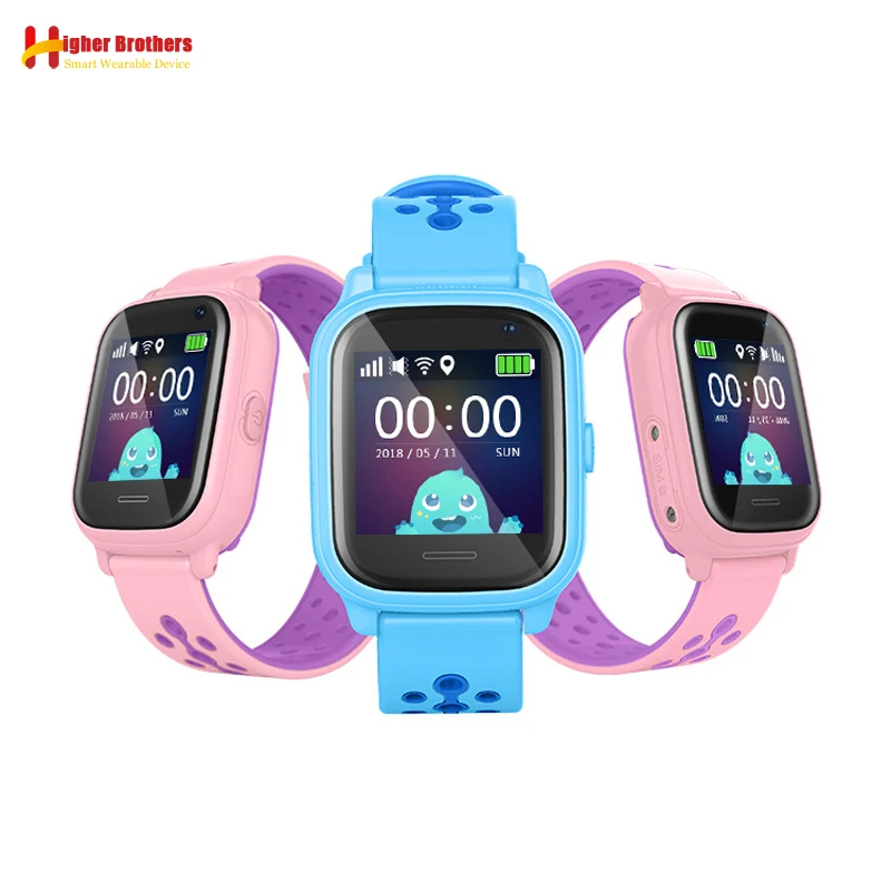 IP67 Waterproof Smart GPS WIFI Tracker Locator Kids Baby SOS Call Remote Monitor Camera Alarm Sim Smartwatch Watch Wristwatch