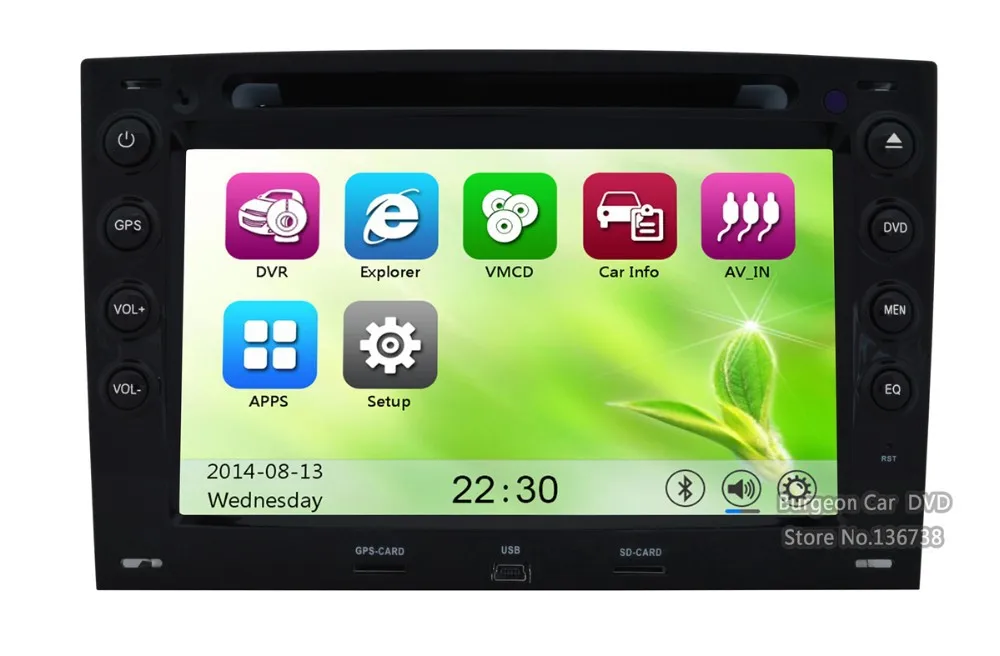 Cheap Touch Screen Car DVD Player GPS Navigation System FOR Renault Megane 2 ii 2003-2008 Bluetooth IPOD Radio Central Multimedia 27