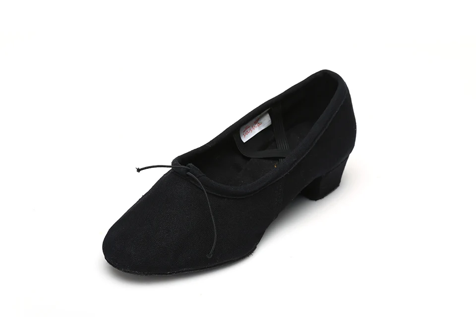 Современный мальчик девочка дамы дети мужские бальные латинские танго танцевальная обувь на каблуках - Цвет: Black 2