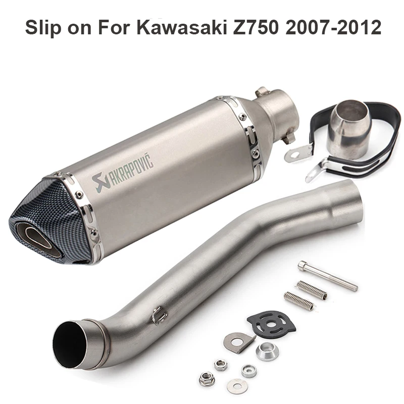 For Kawasaki Z750 2007 2012 Motorcycle Exhaust system Middle Link Pipe