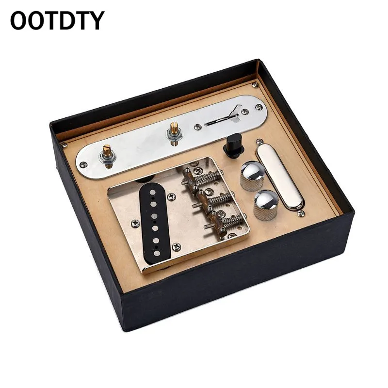 

OOTDTY Pickup Set Control Plate for Antiquity TL Guitar 6 string 3 saddle