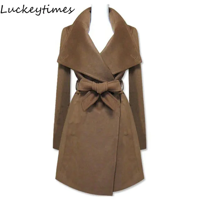 2016 Classic Autumn Winter Slim Woolen Women outerwear