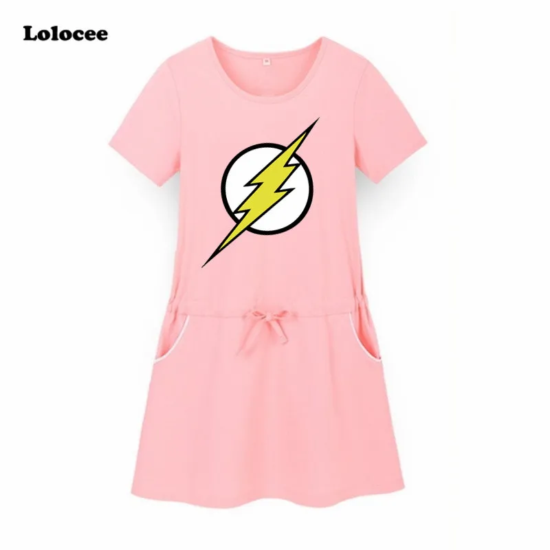 

Girls the flash Superhero Dress Cosplay Costumes Fantasia Fancy Sport dress Kids Party Clothes Kids Cotton Clothing