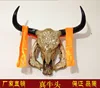 head Arts Crafts Yak skull handicraft, genuine ox head ornament, cattle and sheep skull specimen, characteristic handicraft, ox ► Photo 3/5