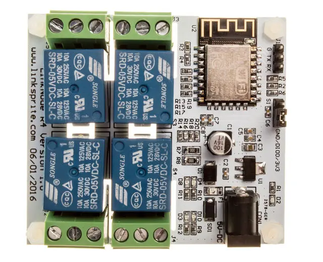 LinkNode R4: A rduino compatible WiFi relay controller-in