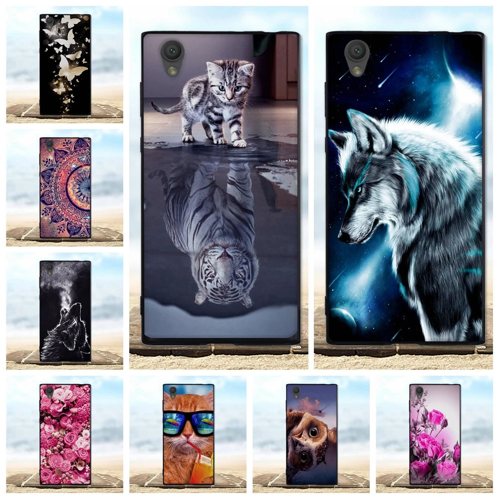 

For Sony Xperia L1 Case Cover 3D Cute Flower Bag For Sony Xperia L1 G3311 G3312 G3313 Case Soft Silicone For Sony L1 Phone Cases