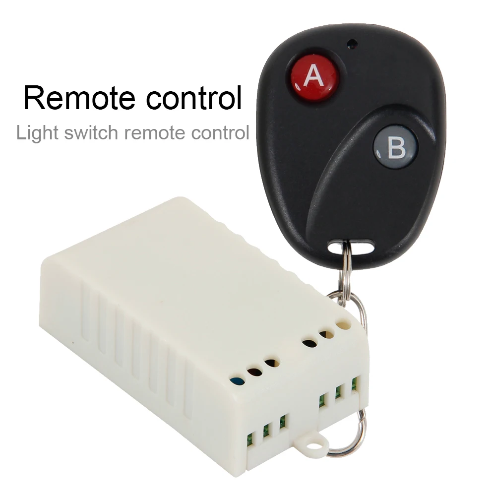 

220V AC 10A Relay Receiver Transmitter Light Lamp LED Remote Control Switch Power Wireless ON OFF Key Switch Lock Unlock