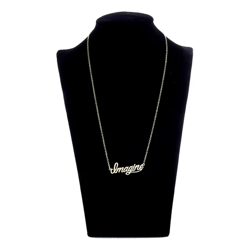 Ожерелье AOLOSHOW с надписью и именем для женщин ожерелье табличкой названием