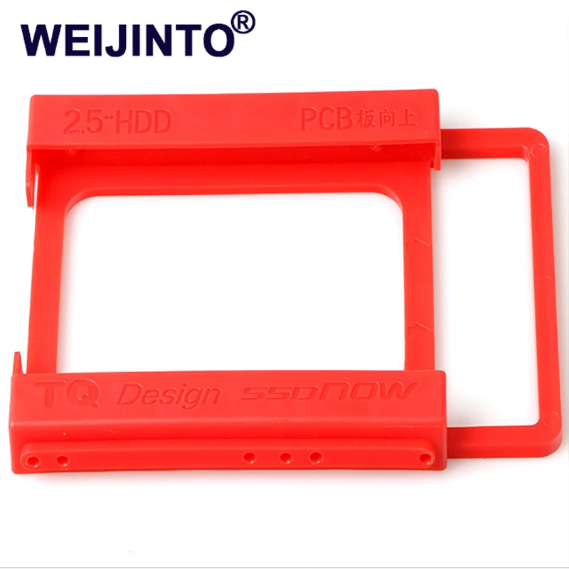 

2.5" to 3.5" SSD HDD Environmental Plastics Adapter Mounting Bracket Hard Drive Holder for Desktop PC