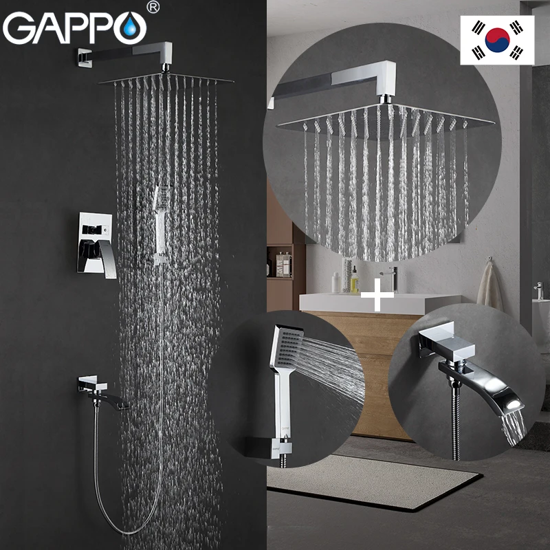 

GAPPO Shower Faucets wall mounted bathroom shower faucet set bath shower faucet mixer tap bathroom rainfall shower head set