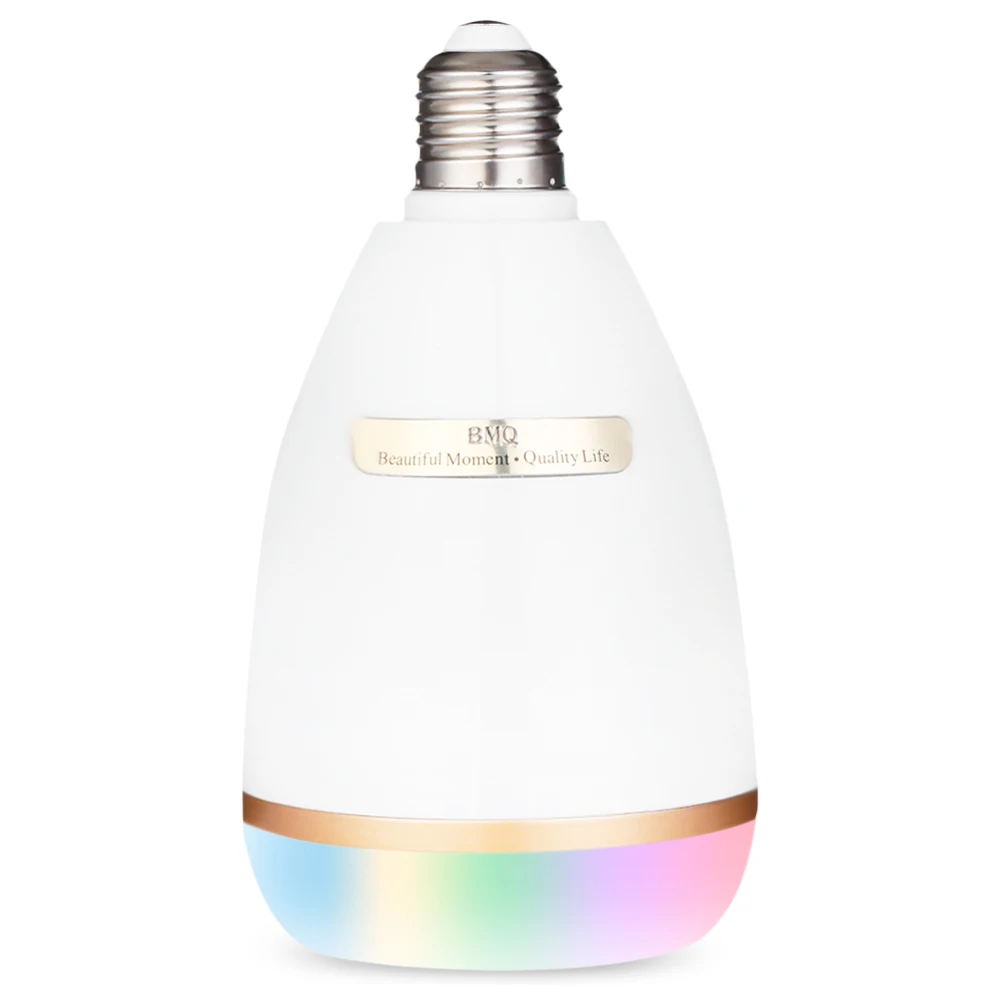 

BMQ QB - 302 Multicolor Wireless E27 Stereo Bluetooth Music Light Bulb Speaker AC 100 - 240V Remote Control Music Player Z30