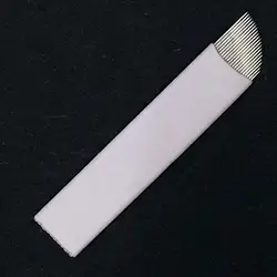 500 шт. 21 микропластинки ИГЛЫ Перманентный макияж бровей лезвия руководство microblading ручка 3D вышивка микроклетку Красота иглы Pin