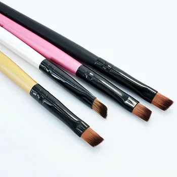 

White Color Wooden Handle Eyebrow Brush Angled Eye Liner Brush Makeup Tool for Women Beauty Korean Cosmetic maquiagem Brushes