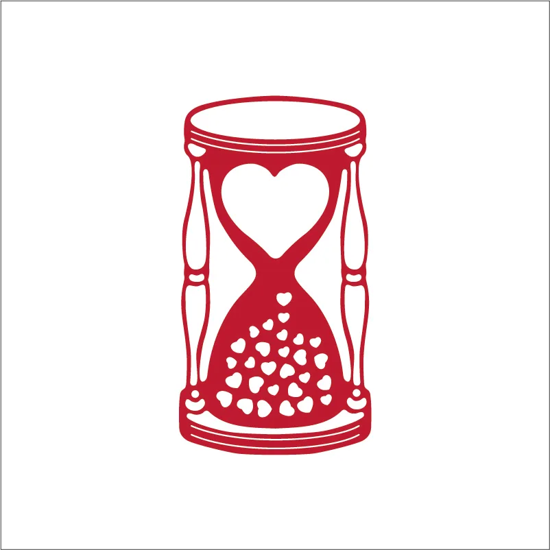

Ufurty Heart hourglass etched Metal Cutting Dies Scrapbooking Dies Cuts crafting paper card make emboss stencil template