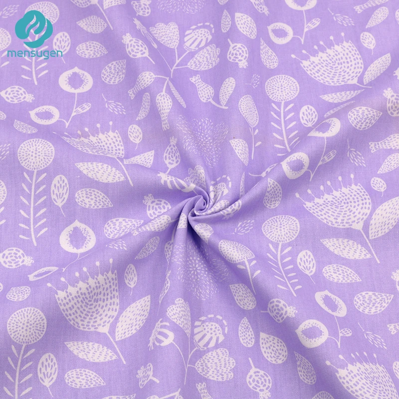 Ткань метров фиолетовый цветок плед горошек хлопок ткани для платьев Швейные подушки и одеяло простыня кукла ткань DIY Meterial