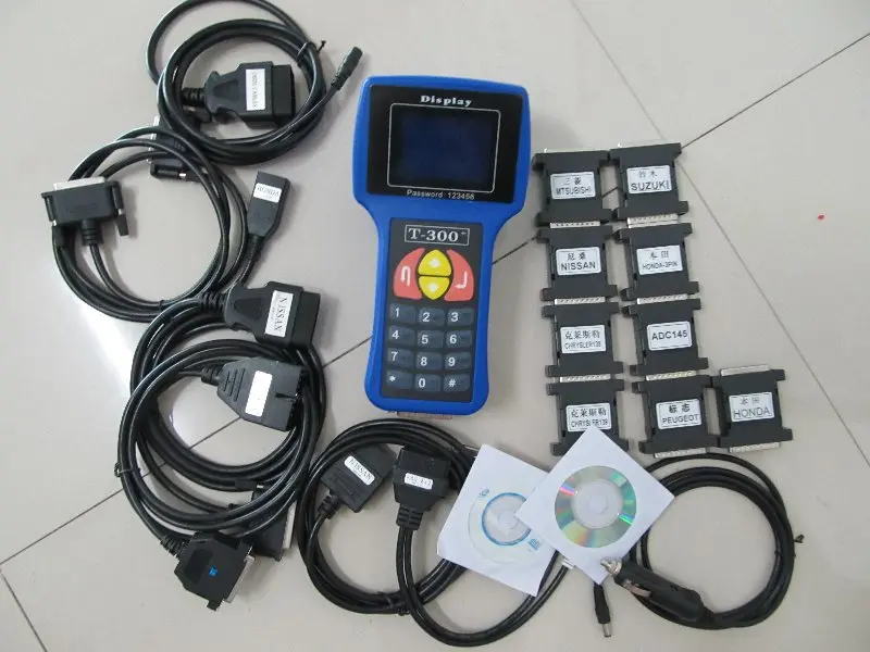 t300 key programmer newest 2019 v16.8 T-300 T-CODE English or Spanish For Multi-Brand Cars transpon