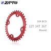 ZTTO Bicycle Parts MTB Bicycle Single Speed Crank 104BCD Round Narrow Wide 32T/34T/36T Chainring Bicycle Chainwheel ► Photo 2/6
