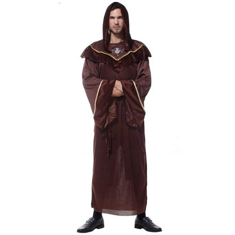 Brown Midnight Messenger Halloween Costume Hell Angel Evil Performance