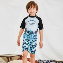 Детская одежда для купания купальные костюмы для мальчиков Одежда для купания для серфинга с героями мультфильмов детская пляжная одежда с длинными рукавами, одежда для купания с защитой от УФ-лучей