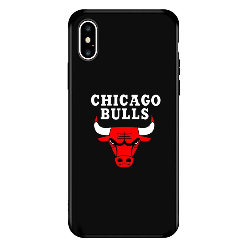 

JAMULAR Chicago bull sports Phone Case for iPhone 7 8 Plus 6S Plus 5S soft Silicone Ultra-thin Cover for iPhone XS MAX XR Coque