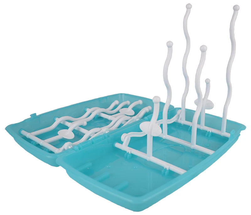 Suporte de Copo de Alimentação do Bebê Garrafa de Leite Rack de Secagem Secador de Escuridor Nippler Drainer Chupeta Suportes Cabides Tetas Infantis Biberones 4 Varal portátil