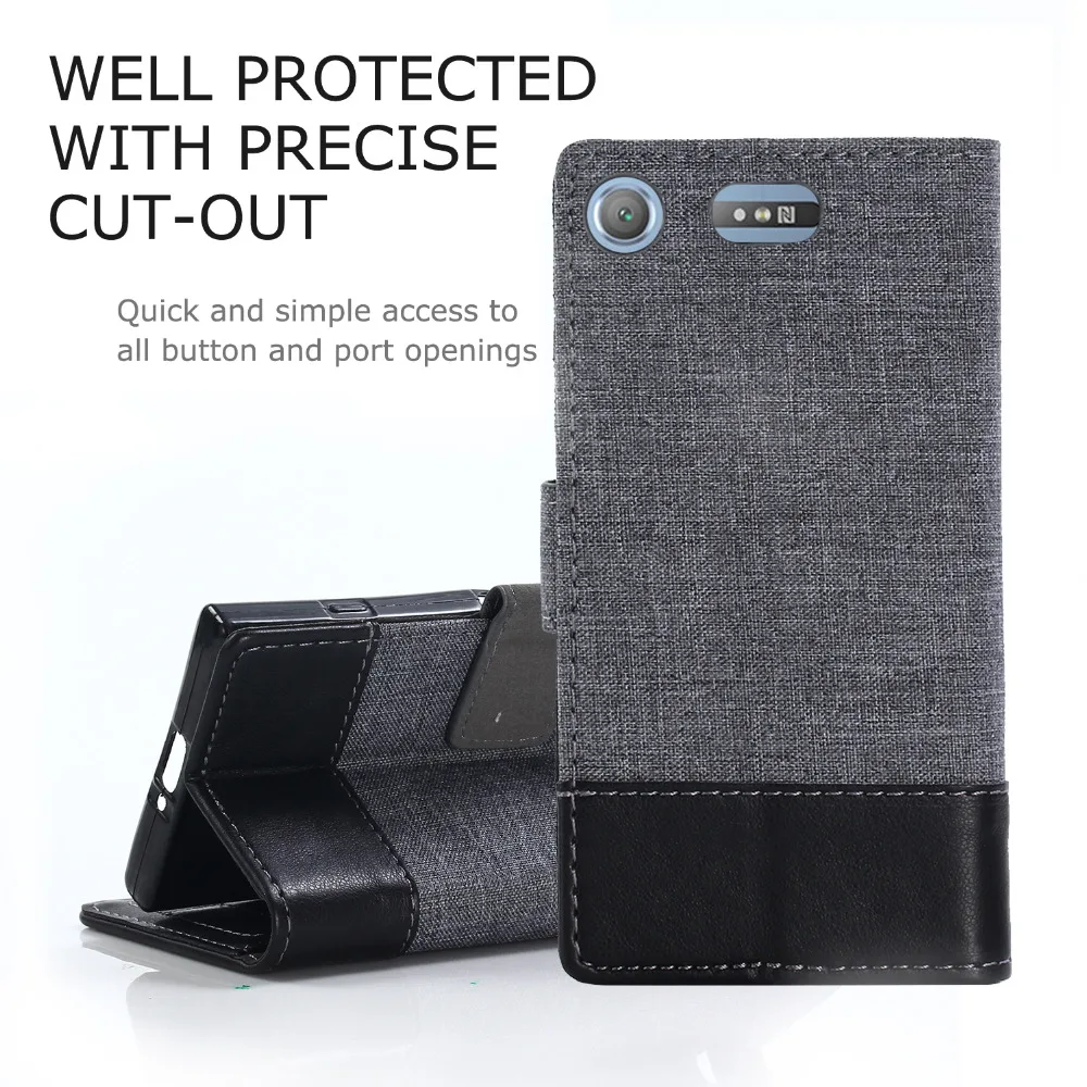 

UTOPER Case For Sony Xperia XZ1 Compact XA L1 Case Business style Wallet Leather Case For SONY Xperia XZ1 XZ Premium XA Ultra