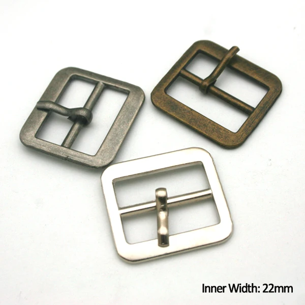 20pcs/lots 22mm simple metal zinc alloy buckle with pin belt bag buckle