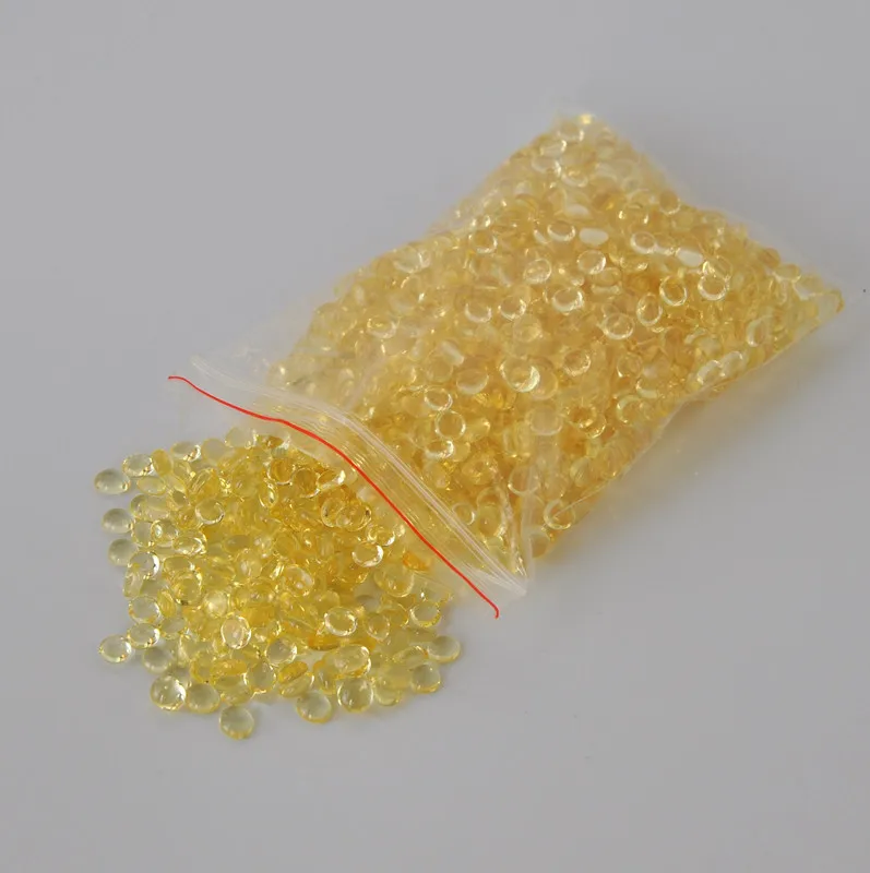 Light Yellow Ellipse Keratin Glue For Hair Extensions Clear Color Colloidal Particle Hotmelt Hot Pot 100g/bag GS004