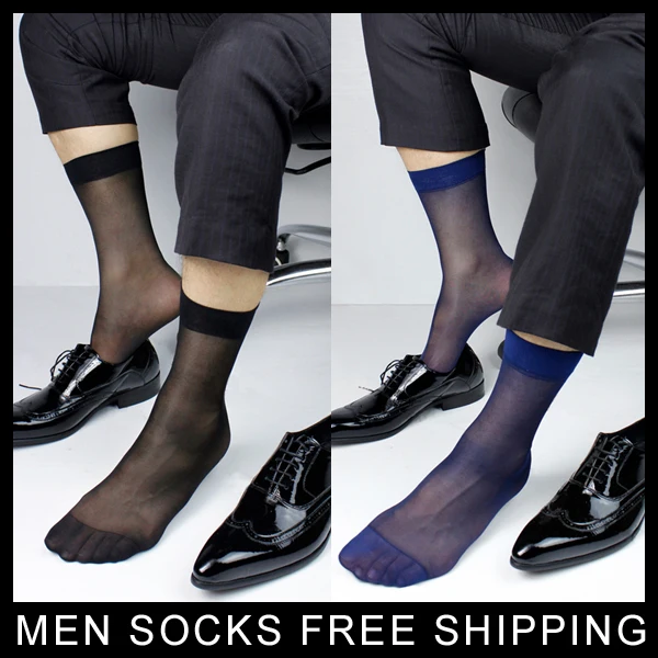 Men's Sheer Dress Socks Gentlemen At Play Men Sexy Suit Socks Formal ...