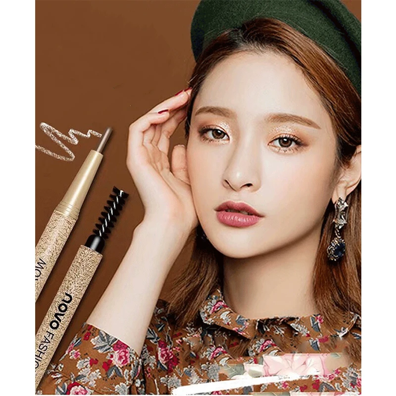 

1PC Eye Brow Makeup with Refill Pigment Brown Gray Waterproof Natural Long Lasting Eyebrow Pencils Kit Make Up Cosmetics