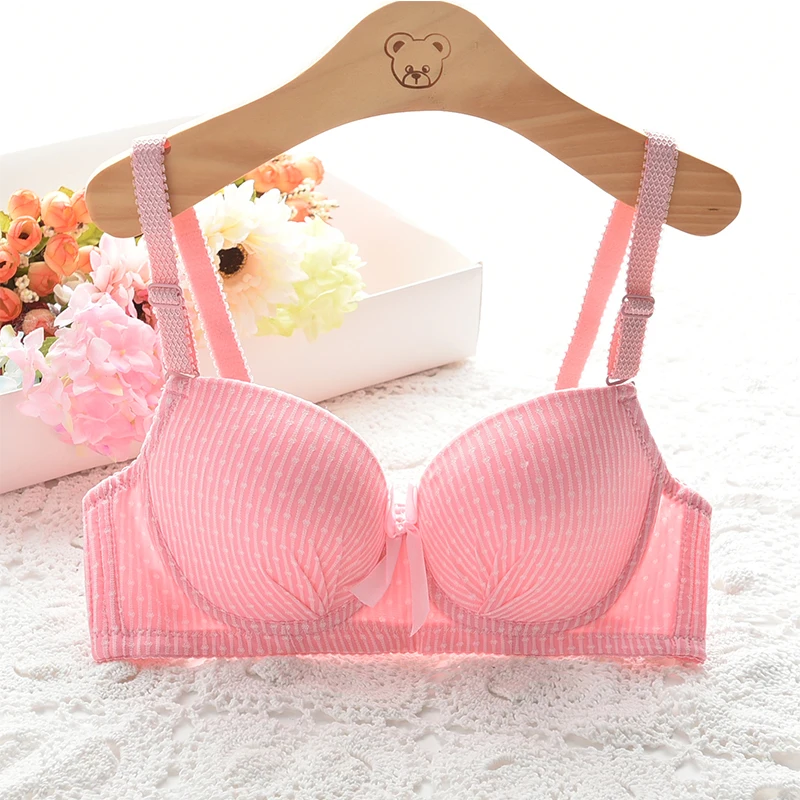 Women Intimates Bra & Brief Sets Green Strip Cute Bras Girl Bra Sizes