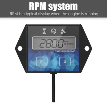

1x Motorcycle Tachometer Hour Meter Speed Reset Timers Waterproof Replacement