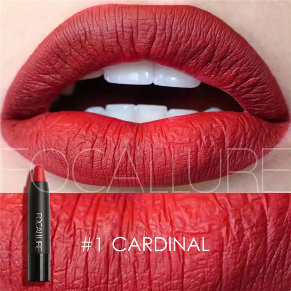 

FOCALLURE Matte Lipstick Lips Makeup Cosmetics Waterproof Lip Tint 19 Colors Optional for Women Fashion Lips Makeup Colors