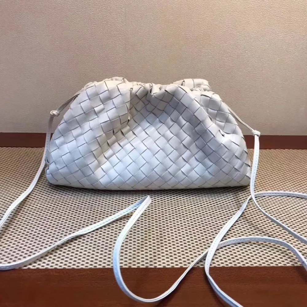 Кожаная сумка-конверт, вязаная роскошная женская сумка, дизайнерские объемные сумочки округлой формы и сумочки, клатч