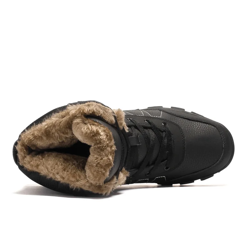 Neige De Antidérapantes Chaussures Grand orange Rembourré Chaud Code 2018 Nouvelle Noir Bottes Mingpinstyle Imperméables Coton Hommes Hiver YtBIqxxw4