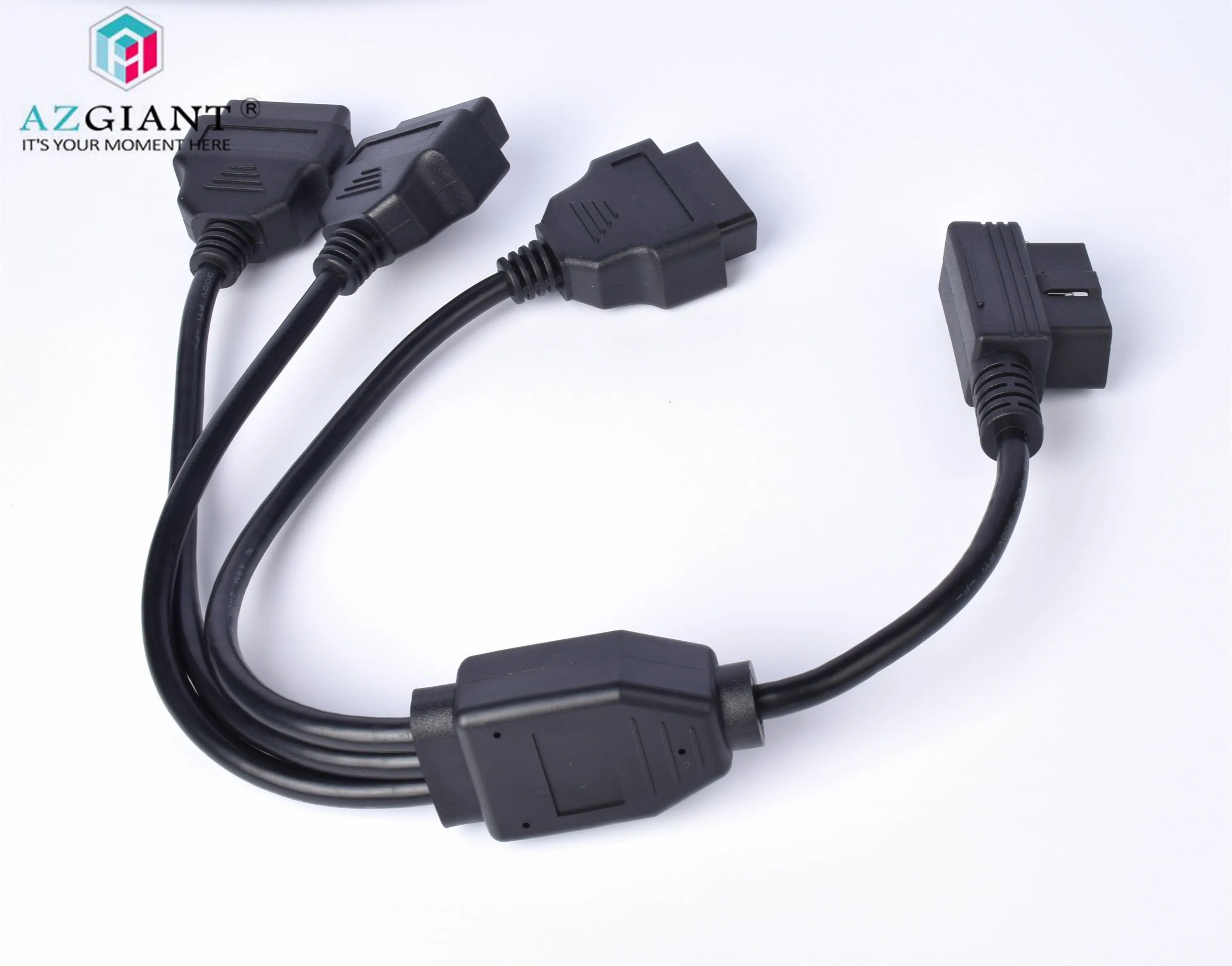 Автомобильный obd2 1 до 3 удлинитель elm327 окно Фидер адаптер Универсальный 16pin obdii кабель
