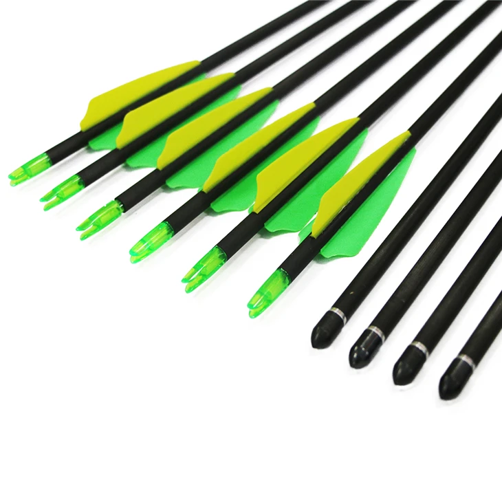 Pure carbon arrow shaft spine 400 competition use shooting aim arrow
