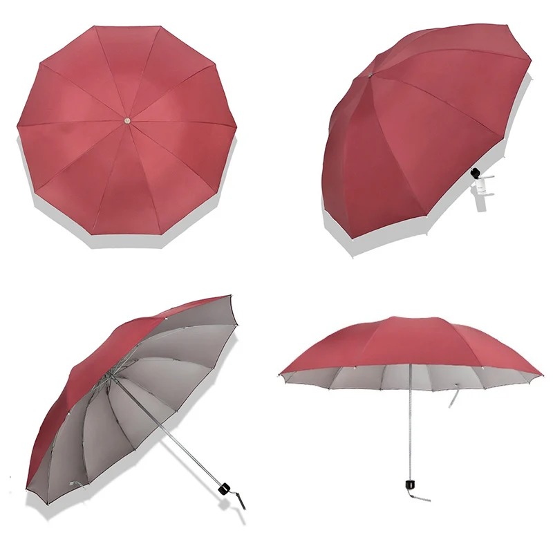 Брендовый ветрозащитный зонтик для женщин, большой зонт от солнца, дождя, путешествий, складной зонтик для девушек и мужчин, компактный большой мужской зонт 10 K, рай