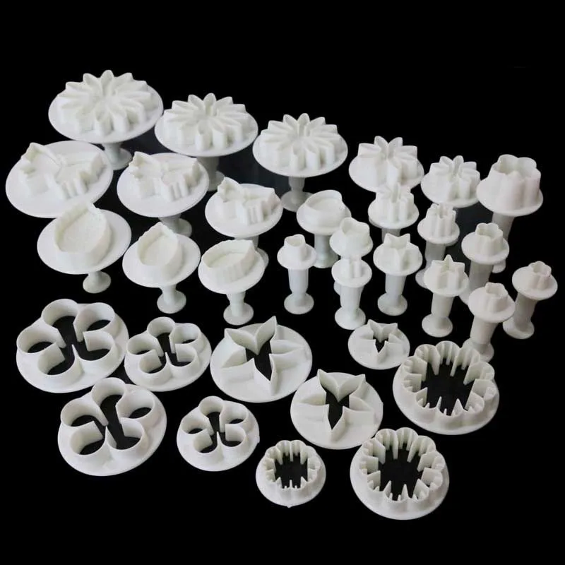 Cake Toolkit Plastic Spring Biscuit Mold 33pcs/set photo