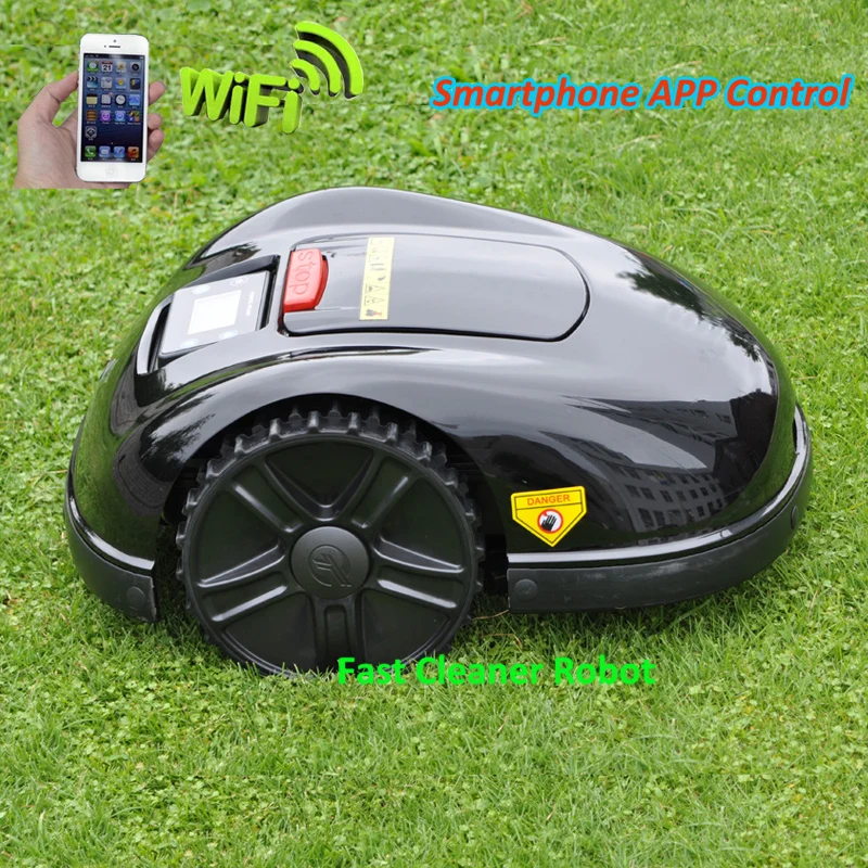  EST GYROSCOPE Function Smartphone WIFI APP Robot Grass Cutter E1600T with extra 200 meters wire and
