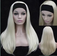 Ladies headband Long Straight Blonde Synthetic Cosplay Wig Hight Quality Heat Resistant Hair Wigs FREE SHIPPING Ladies headband Long Straight Blonde Synthetic Cosplay Wig Hight Quality Heat Resistant Hair Wigs FREE SHIPPING
