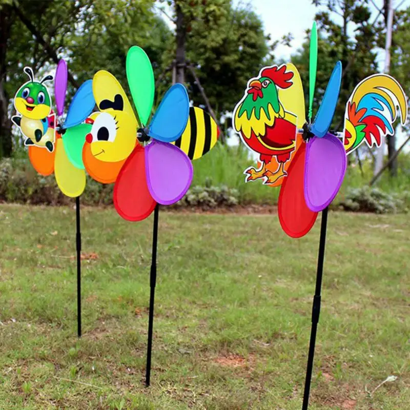 

2018 New Funny Windmill Kids Gift Photo Taking Prop Colorful Garden Yard Decoration