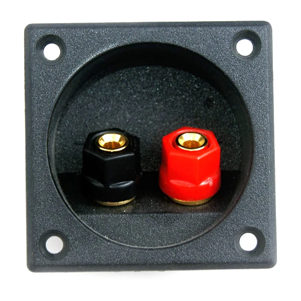 Pure Copper Terminal Banana socket panel Plastic Square Box / Speaker