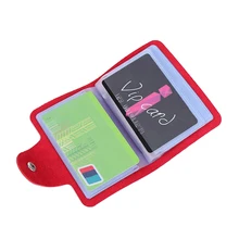 24 бит Бизнес кредитной держатель для карт искусственная кожа ID держатель для карт Организатор кошелек 300 шт./лот